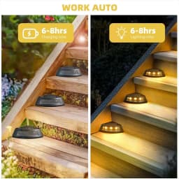 NEW 1/4/8Pack Solar Deck Lights Outdoor Waterproof LED Fence Light Decoration Lamps for Home Garden Patio Stairs Step