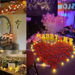 1-24Pcs Mini Flameless LED Tealight Candles 2Styles Simulated Flickering Electric Candle Wedding Christmas Halloween Party Decor
