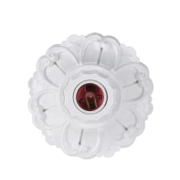 1/2pcs E/26E27 Petal-Shaped Pendant Lamp Holders - Minimalist Black/White Fixed Base Socket