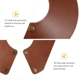 Lampshade Leather Decorative Hanging Lamp Lampshade for Home Bar Pub