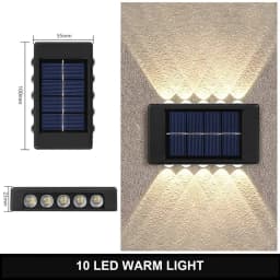 Solar LED Light Outdoor Solar Lighting Lamp Streetlights Exterior Decoration Garland Waterproof Solar Garden Light Wall Light