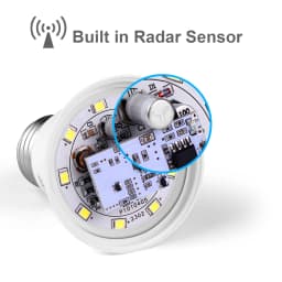 12W 220V LED Night Light Lamp Built-in Radar Motion Sensor/Light Sensor E27 LED Bulb For Corridor Stair Outdoor Garden Lighting