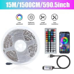 LED Strip Lights APP Control RGB 3535 1M-15M Music Sync 16 Million Colors 5V Low Voltage for TV Backlight Room Decoration
