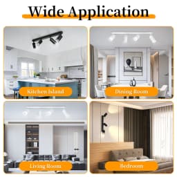 GU10 LED Track Light Spotlight 110-220V Suit Ceiling Lamp GU10 3 Color COB Spot Lights For Kitchen Commercial Living Room Home