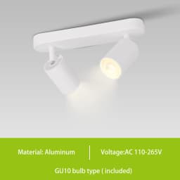 GU10 LED Track Light Spotlight 110-220V Suit Ceiling Lamp GU10 3 Color COB Spot Lights For Kitchen Commercial Living Room Home
