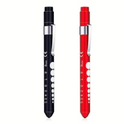 2/4 Pcs LED Pen Lights For Nurses Reusable Student Doctor Daily Use Portable Flashlight With Pupil Size Markers With Pocket Clip