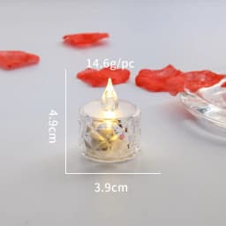 24-1PCS Flameless LED Light Candle LED Crystal Candle Light Electronic Night Lamp Dating Party Holiday Home Wedding Decoration