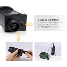 Durable LED Christmas String Lights 110V 220V Plug In Green Wire Waterproof Fairy Lights For Indoor Outdoor Yard Garden Decor
