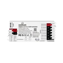 DOMRAEM 20A ZIGBEE3.0 LED Strip Controller DIMMER RGB RGBWCCT 5 in 1 Compatible with HU*E SmartThings Echo plus (No Tuya) Alexa