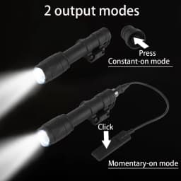 M300A M600C Tactical LED Flashlight Weapon Scout Light Fit 20mm Picatinny Rail Hunting Airsoft Accessory for Outdoor Hunting