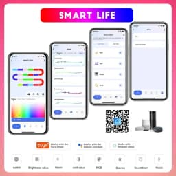 TUYA Neon LED Strip Lights 12-24V 84LEDs/M WIFI Neon Rope Light with Music Sync RGBIC Dreamcolor Chasing Strip Tape for Room