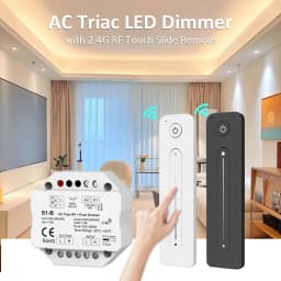 AC Triac LED Dimmer 220V 230V 110V with 2.4G Wireless RF Touch Remote Control Lamp Push PWM Dimmer Switch S1-B Dimming for Home