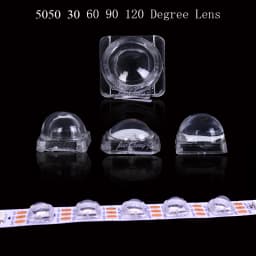 5050 LED Lens Reflector Collimator For 5050 SMD WS2812 APA102 WS2811 SK6812 10 30 60 90 120 140 Degree Convex Optical Lens