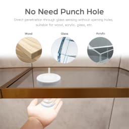 Kitchen LED Under Cabinet Light Penetrable Touch Switch Wood Hand Scan Motion Sensor Dimmable Bathroom Bar Night Lamp Lighting
