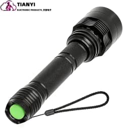 Green Light Flashlight, Single Mode Green Led Hunting Light, Zoomable Light for Hunting, Green Torch for Night Vision, Astronomy