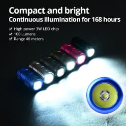 TANK007 E15 AI Outdoor Super Bright LED Flashlight Night Riding Camping Hiking Hunting & Indoor Activities Use