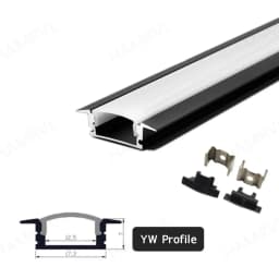 2-30 Pieces/Pack LED Aluminum Profile 0.5m/Piece U/V Shape Suitable For 8-12mm LED Light Strip Housing Channel Decor Materials