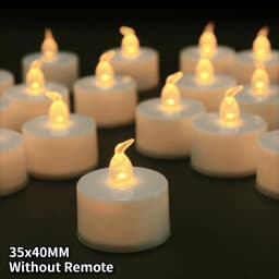 12/24Pcs Flameless LED Tea Lights Candles 100+ Hours Battery-Powered Tealight Candle for Party Wedding Birthday Home Decoration