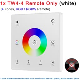Skydance TW1-4 TW2-4 TW4-4 TW5-4 Wall Touch Panel 2.4G RF 4Zone Dim Switch Controller for Single Color RGB RGBW RGBCCT LED Strip