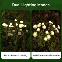 Solar 6LEDS Jellyfish Lights Mushroom Lights Solar Ground Plug Atmosphere Lights Garden Decoration Lights Lawn Lights