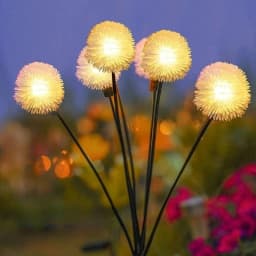 Solar 6LEDS Jellyfish Lights Mushroom Lights Solar Ground Plug Atmosphere Lights Garden Decoration Lights Lawn Lights
