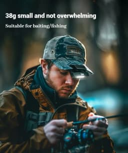 LEM COB Headlight Rechargeable Ultralight USB Head Flashlight 180lm Clip on Hat Light Motion Sensor Headlamp for Fishing Camping