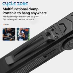 Powerful COB Flashlight Handheld Folding Lamp Camping Working Torch with Magnet Car Inspection Outdoor Red Warning Flash Lights