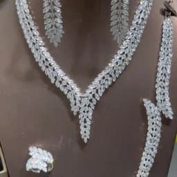 Unique Brilliant Cubic Zirconia Wedding Jewelry Set For Women Geometric African Luxury Bride 4 Piece Holiday Dress S-339