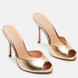 Sexy Women's Slippers High Heels Mules Summer Party Shoes 2026 Outdoor Designer Peep toe Slides Black Pink White Large Size 45