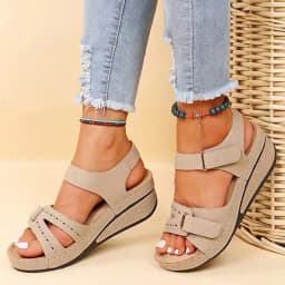 Classics Red Hook Loop Women Wedges Sandals PU Women's Thick Platform Sandalias Summer Lightweight Comfort Beach Shoes