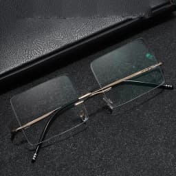 Special Glasses For Playing Billiards Men's Frameless High-Definition Eyeglasses Ultra Light Pure Titanium Prescription Eyewear