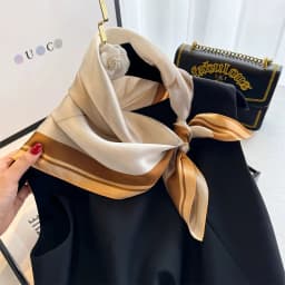 100% Natural Silk Scarf Women Foulard Female Shawl Wrap Elegant High Quality Square Neckerchief for Lady Hijab Bandana Scarves