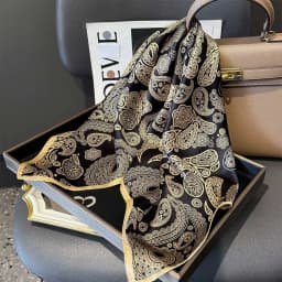 100% Natural Silk Scarf Women Foulard Female Shawl Wrap Elegant High Quality Square Neckerchief for Lady Hijab Bandana Scarves