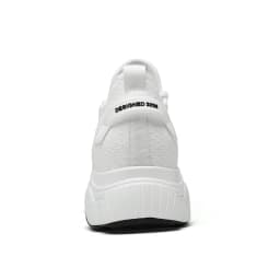 Summer Men Elevator Shoes Breathable Mesh Height Increase Sneakers Men Shoes Inner Length 7cm Outdoor Leisure White Taller Shoes