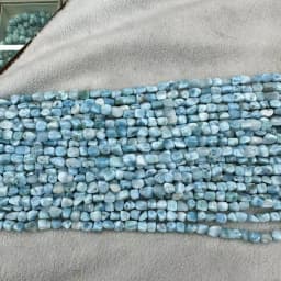 AAAA Grade irregular Larimar 5-6mm DIY Necklace Bracelets Natural Gemstone Crystal Nugget Chip Loose Beads For Jewelry Making