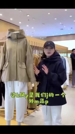 Cotton Khaki Hooded Trench Coat Women's Autumn And Winter New Short Coat Retro Casual Loose Top