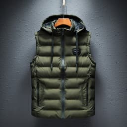 New Hooded Casual Vest Jacket for Men Autumn Winter Warm Sleeveless Jacket Fashion Comfortabel Zipper Waistcoat Plus Size M-6XL