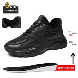 VIPOL Four Seasons Thick and height-increasing sports shoes, men's genuine leather mesh casual men's shoes, trendy shoes