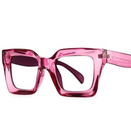 Vintage Oversized Square Anti Blue Light Reading Glasses Women Men Finished Presbyopia Eyeglasses Customized Prescription Glass