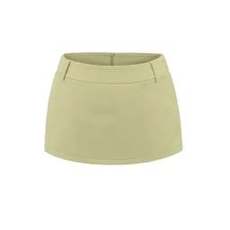 Women's Side Zippers Detail Skort Tailored Mini Skirt With Belt Loops