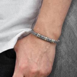 Hand-woven keel men's bracelet retro creative personality high-end niche couple gift