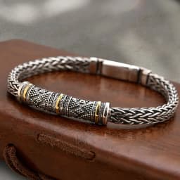 Hand-woven keel men's bracelet retro creative personality high-end niche couple gift
