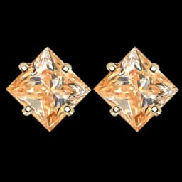 Bocarman Princess Cut Green Moissanite Stud Earrings S925 Silver Claw Set 1.2CT 3CT Fine Jewelry for Women