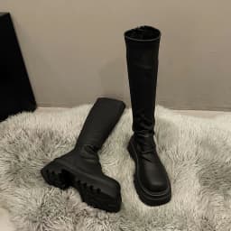 Autumn Winter Slim Women Knee High Boots Female Platform Thick Bottom Long Booties Zapatos De Mujer
