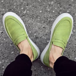 Designer Brand Men's Loafers Green Casual Shoes Men's Lightweight Soft Soled Walking Flat Shoes Brown Luxury Sneakers for Men