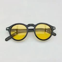 Johnny Depp Polarized Sunglasses Man Lemtosh Sun Glasses Woman Luxury Brand Vintage Acetate Frame Round Night Vision Goggles