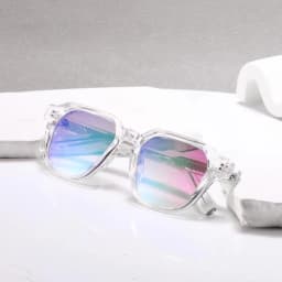 CATERSIDE Men Women Fashion Square Frame Sunglasses Daily Wear UV400 Protection Eyewear PC Frame Propionate Pin Legs Sun Glasses