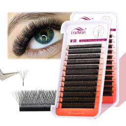 FADVAN 10Pcs YY/3D/4D/5D W Shape Eyelash Extension 0.07mm LU/L/C/D for Professional Soft Natural Pre Made Fan 5D Cluster Lashes