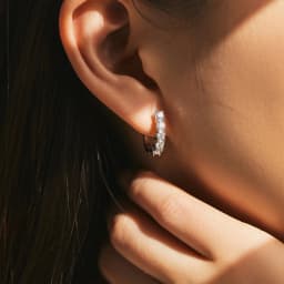 MODIAN D Color U Shape Moissanite Earrings 925 Sterling Silver Elegant Exquisite Hoop Earrings For Women Wedding Jewelry
