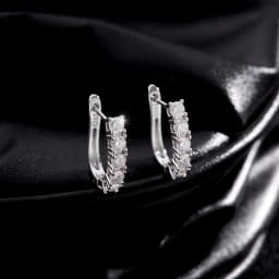 MODIAN D Color U Shape Moissanite Earrings 925 Sterling Silver Elegant Exquisite Hoop Earrings For Women Wedding Jewelry